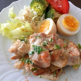 鶏もも肉のマヨぽん炒め☆爽やかで美味しい